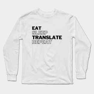 Translator Language Lover Design Long Sleeve T-Shirt